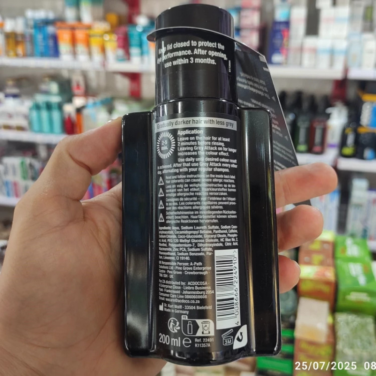 شامپو ضد ریزش کافئین و شامپو رنگ آلپسین مدل Grey Attack آلمانی(2 مظوره)