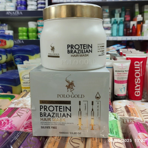 ماسک مو پروتئین پولو گلد برزیلی 1000 میل