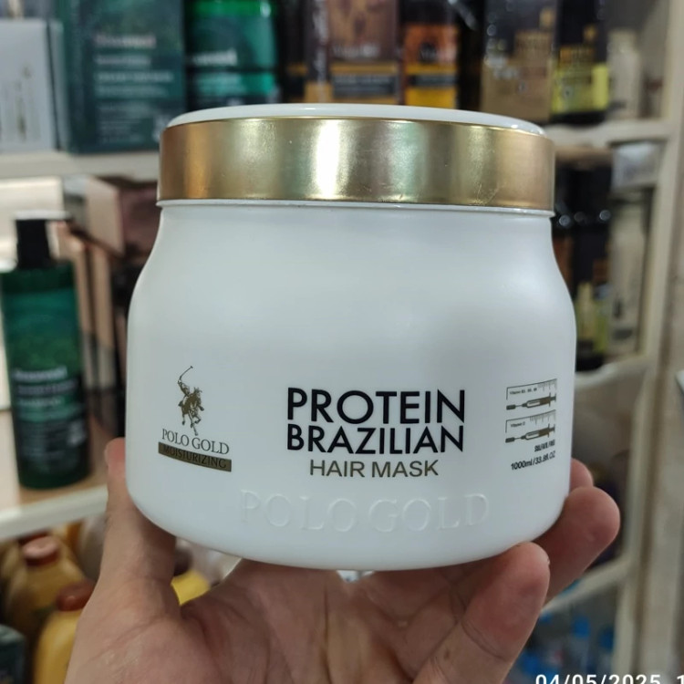 ماسک مو پروتئین پولو گلد برزیلی 1000 میل
