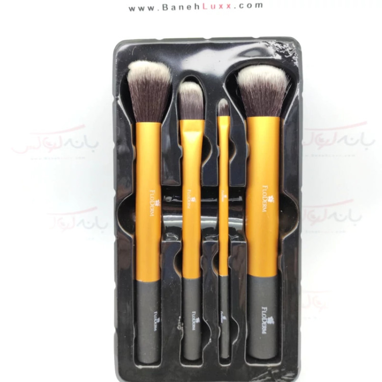 ست براش موی سمور فلودرم 4 عددی