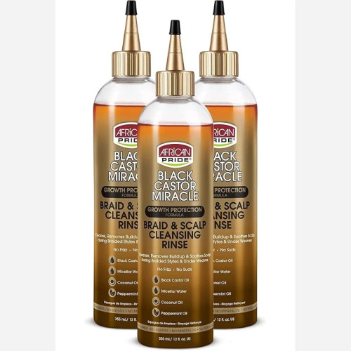 ماسک مو مایع میراکل افریکن روغن کرچک سیاه